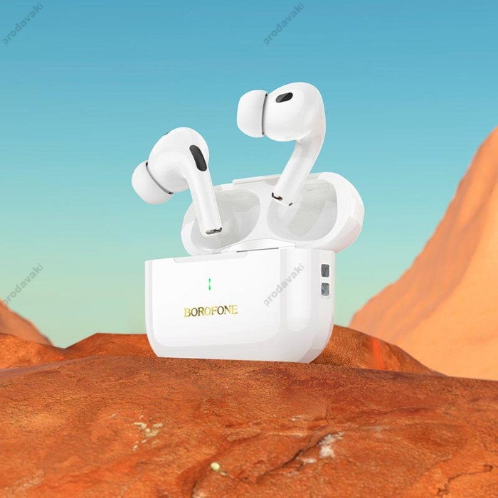 Бездротові Bluetooth навушники Borofone BW59 Plus True wireless ANC noise reduction BT 5.3 White